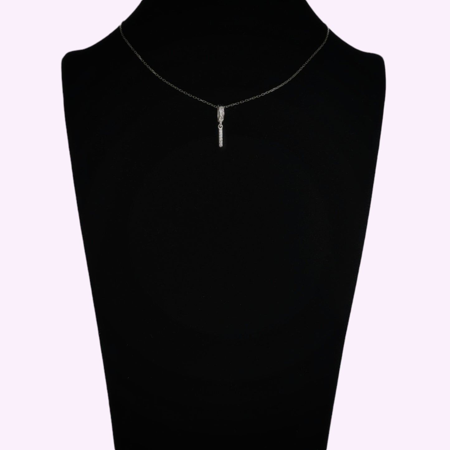 925 Sterling Silver Women's Necklace With Cubic Zirconia Crystals