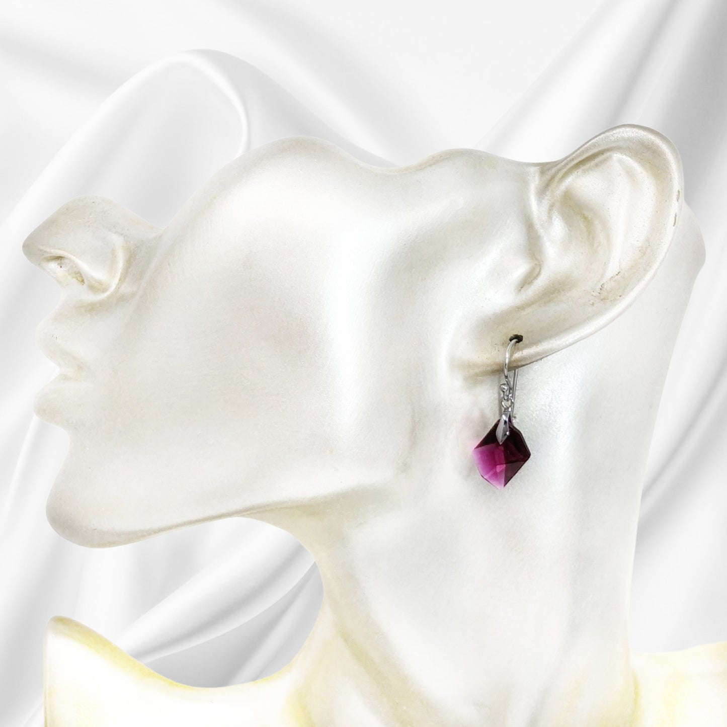 925 Sterling Silver Jewellery Set with Authentic Austrian Crystals from Swarovski