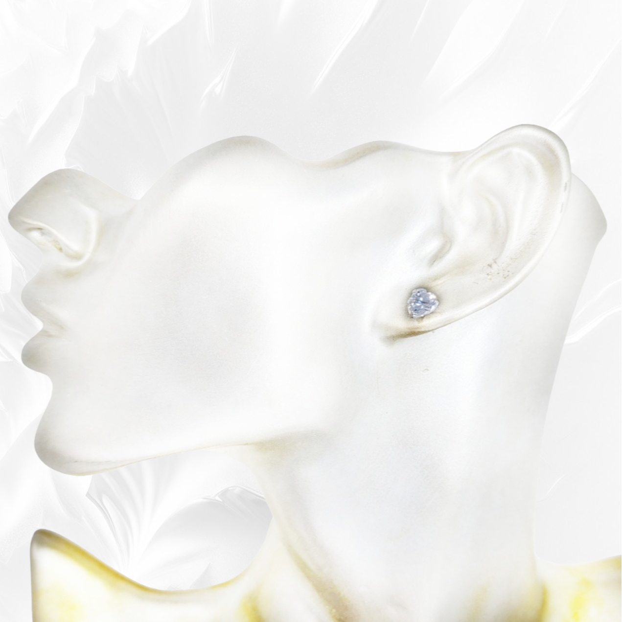 925 Sterling Silver Stud Earrings with Cubic Zirconia Crystals