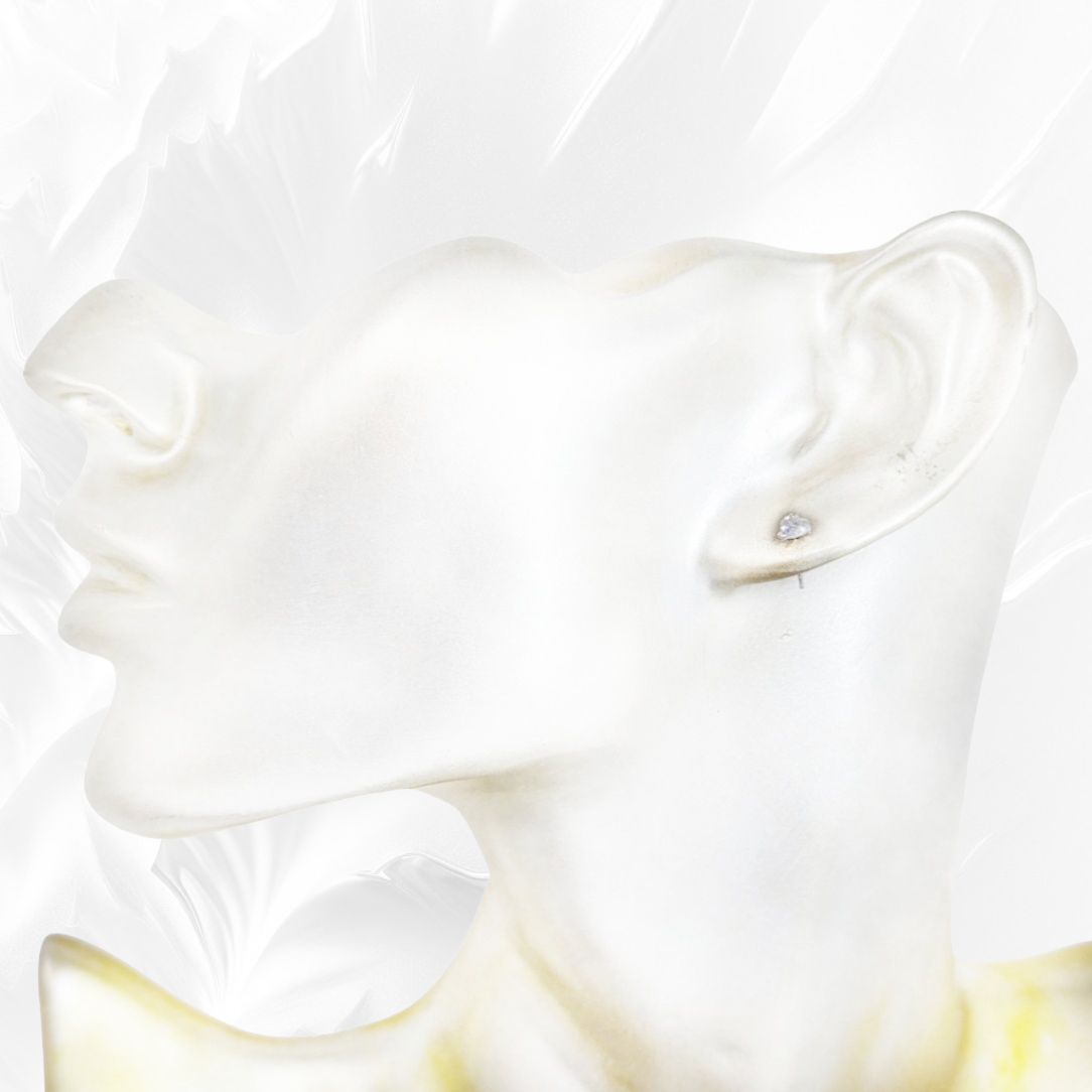 925 Sterling Silver Stud Earrings with Cubic Zirconia Crystals