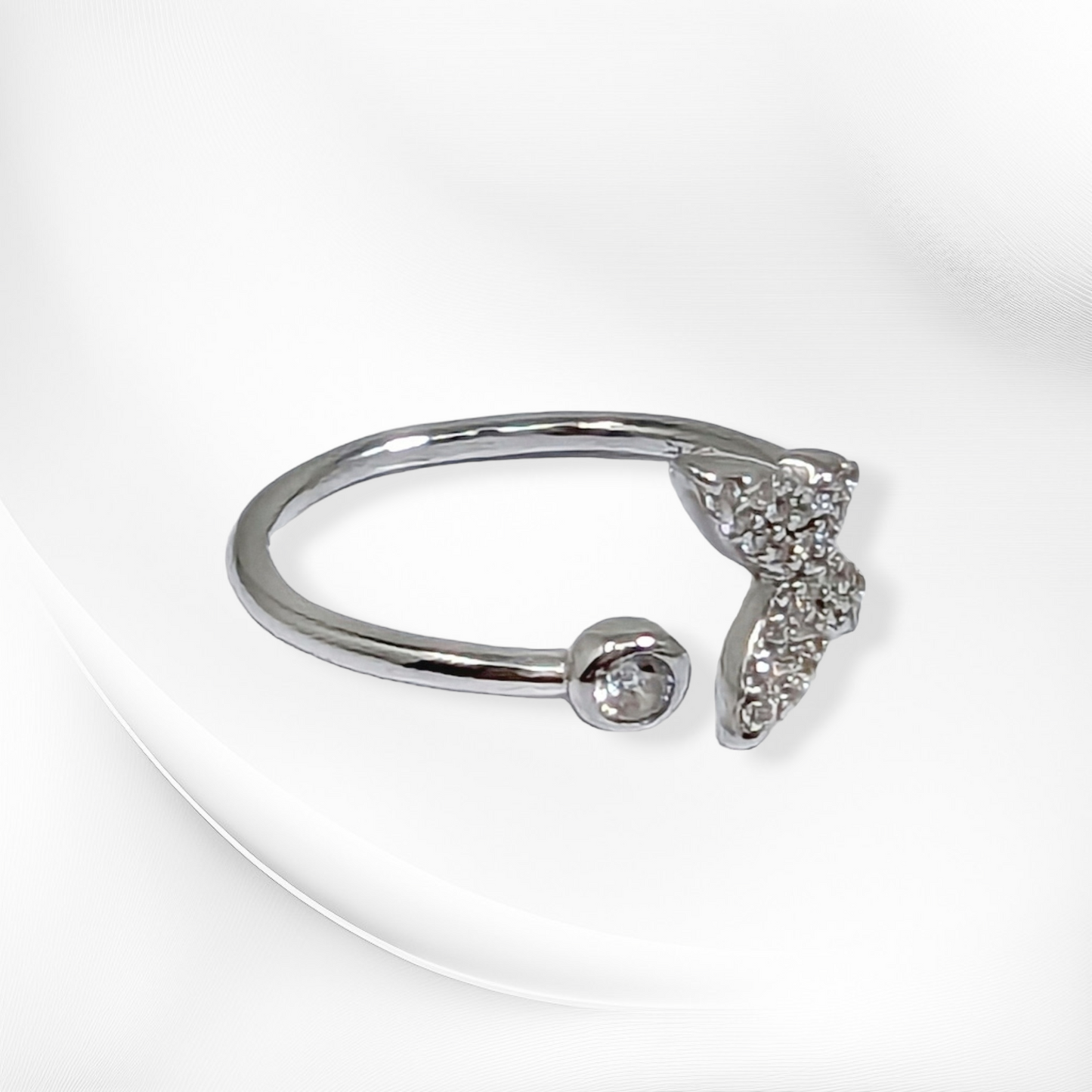 925 Sterling Silver Women's Ring with Cubic Zirconia Crystals