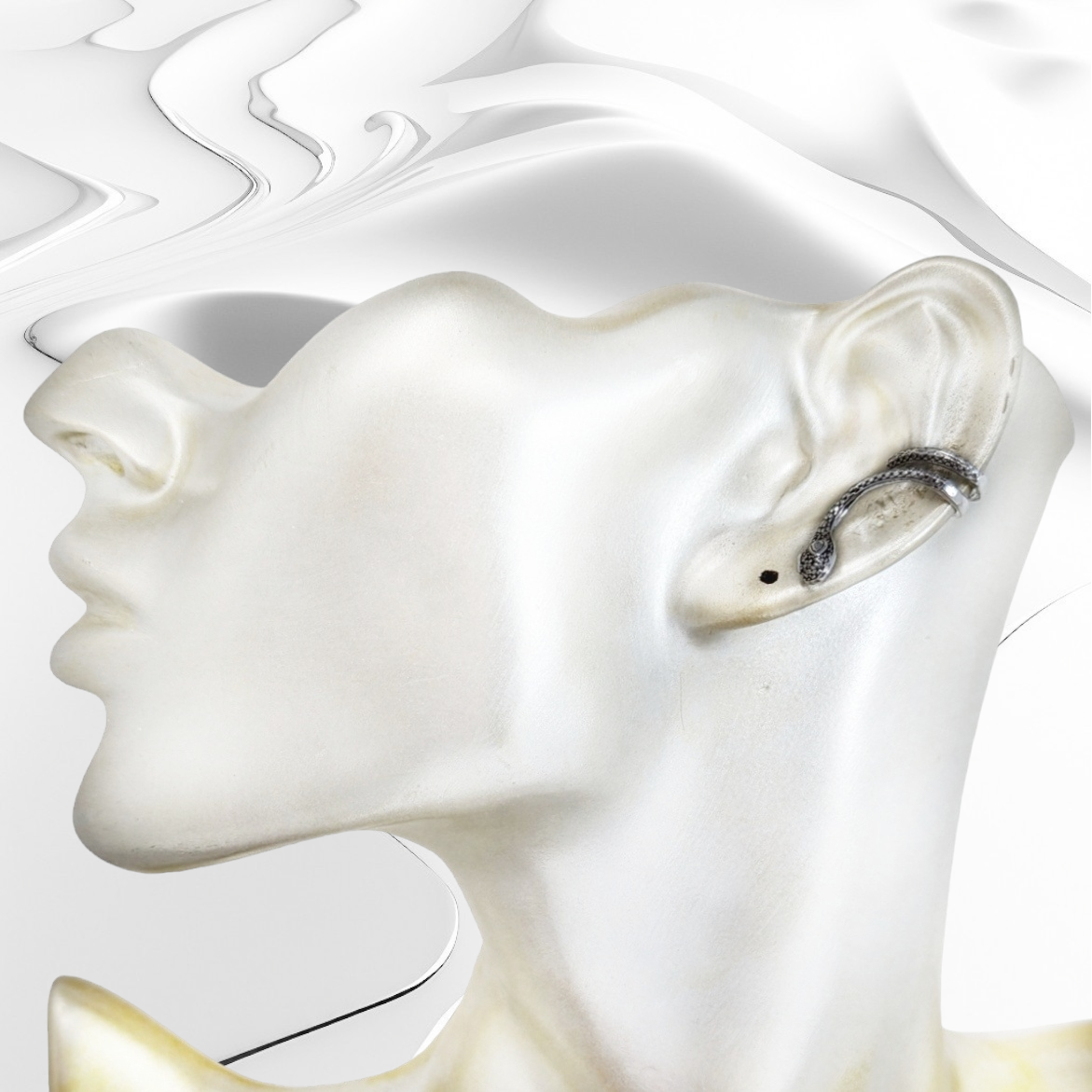 925 Sterling Silver Ear Cuffs Earrings *Snake Ear Cuffs Earrings