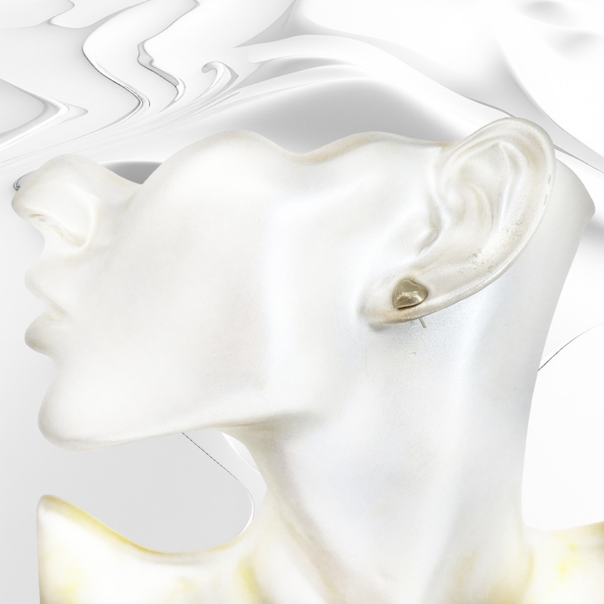 925 Sterling Silver Stud Earrings, 14K Gold plated