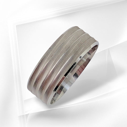 925 Sterling Silver Men's Band Ring *Wedding Band Ring