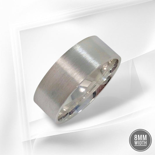 925 Sterling Silver Men's Band Ring *Wedding Band Ring