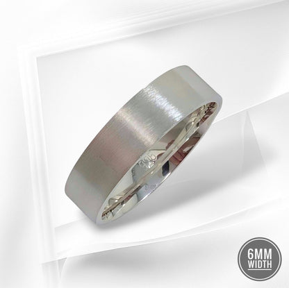 925 Sterling Silver Men's Band Ring *Wedding Band Ring