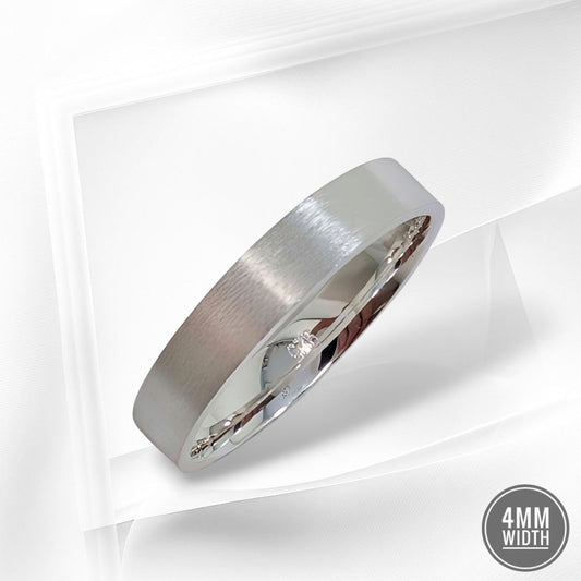 925 Sterling Silver Men's Band Ring *Wedding Band Ring