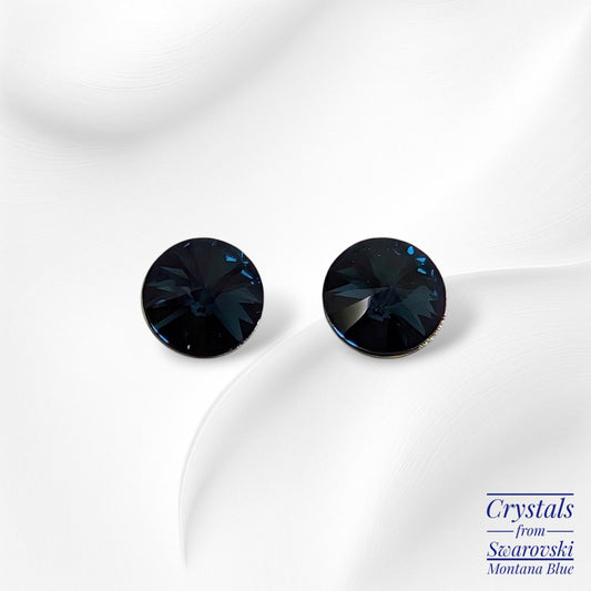 925 Sterling Silver Stud Earrings with Authentic Crystals from Swarovski