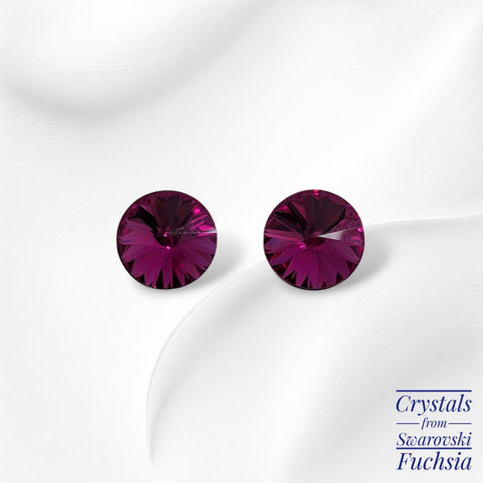 925 Sterling Silver Stud Earrings with Authentic Crystals from Swarovski