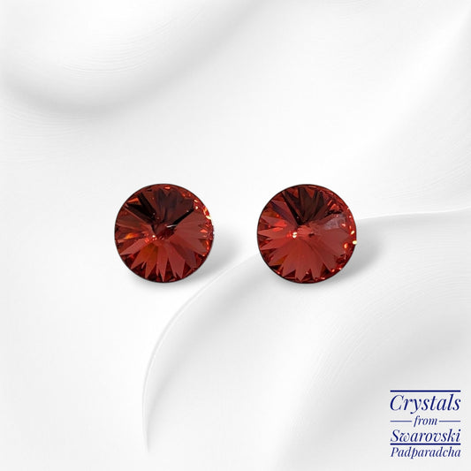 925 Sterling Silver Stud Earrings with Authentic Crystals from Swarovski