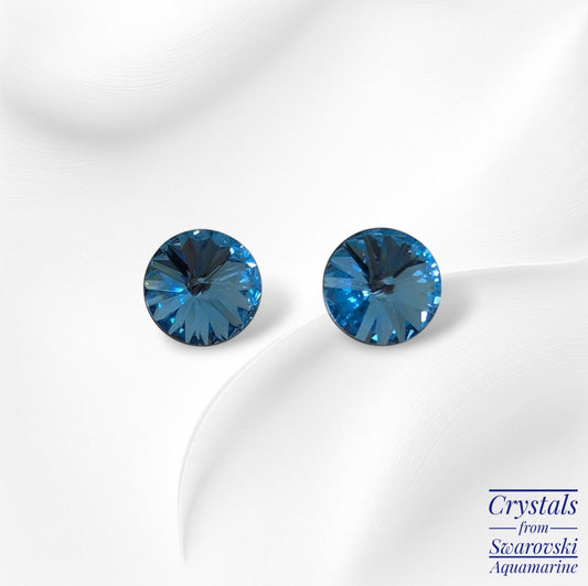 925 Sterling Silver Stud Earrings with Authentic Crystals from Swarovski