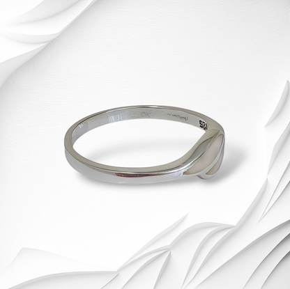 925 Sterling Silver Women's Ring with Authentic Mother of Pearl