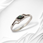 925 Sterling Silver Women's Ring with Authentic Mother of Pearl *Abalone Shell