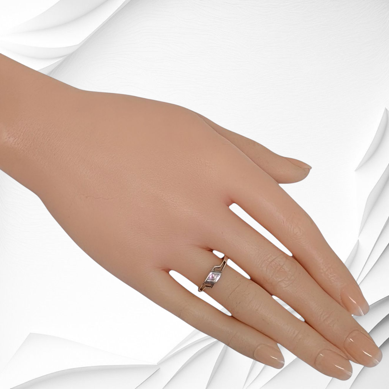 925 Sterling Silver Women's Ring with Authentic Mother of Pearl *Abalone Shell