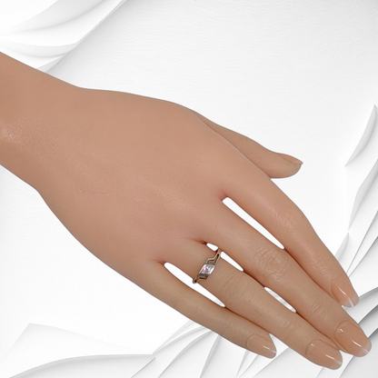 925 Sterling Silver Women's Ring with Authentic Mother of Pearl *Abalone Shell