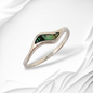 925 Sterling Silver Women's Ring with Authentic Mother of Pearl *Abalone Shell