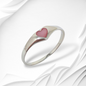 925 Sterling Silver Women's Ring with Authentic Mother of Pearl