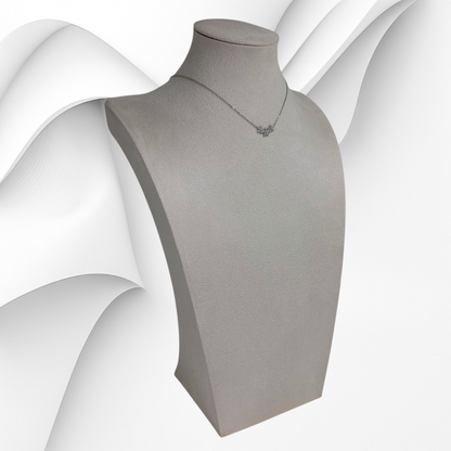 925 Sterling Silver Women's Necklace With Cubic Zirconia Crystals