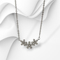 925 Sterling Silver Women's Necklace With Cubic Zirconia Crystals