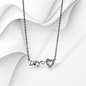 925 Sterling Silver Women's Necklace With Cubic Zirconia Crystals