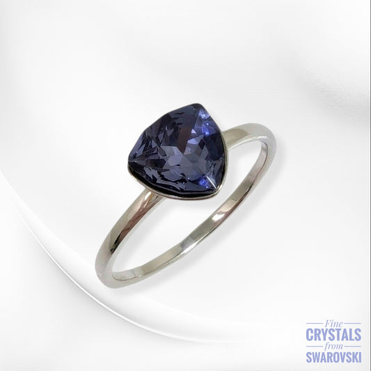 925 Sterling Silver Women's Ring with Authentic Fine Austrian Crystal from Swarovski