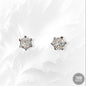 925 Sterling Silver Stud Earrings with Cubic Zirconia Crystals