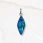 Copper Turquoise Gemstone and 925 Sterling Silver Women's Pendant