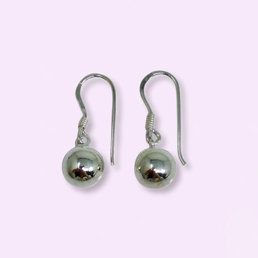 925 Sterling Silver Ball Drop Earrings