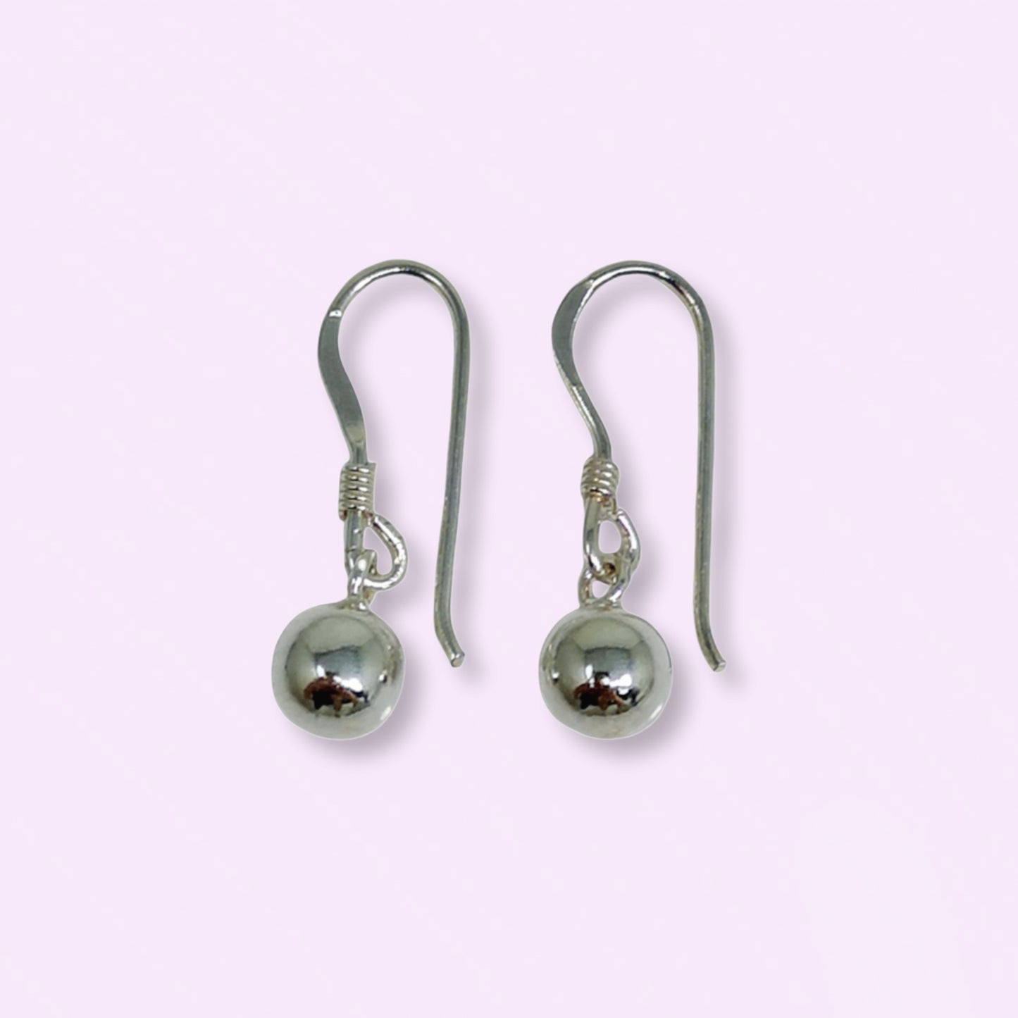 925 Sterling Silver Ball Drop Earrings