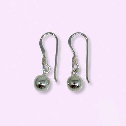 925 Sterling Silver Ball Drop Earrings