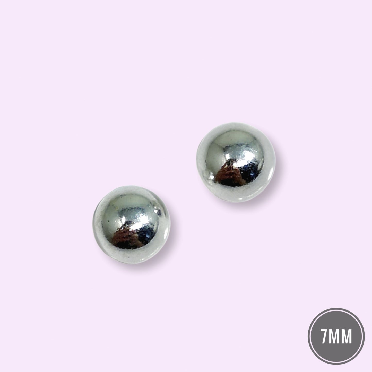925 Sterling Silver Ball Stud Earrings