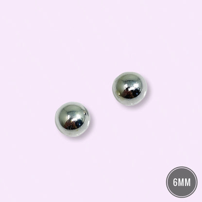 925 Sterling Silver Ball Stud Earrings