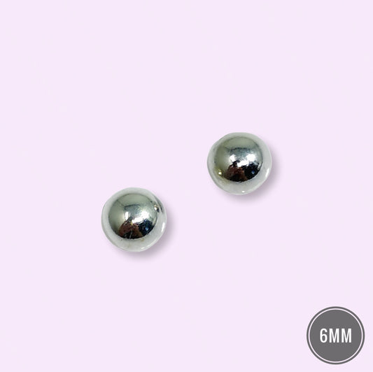 925 Sterling Silver Ball Stud Earrings