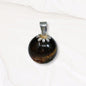 Tiger's Eye Gemstone and 925 Sterling Silver Women's Pendant