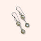 925 Sterling Silver Hook Earrings with Authentic Freshwater Pearls