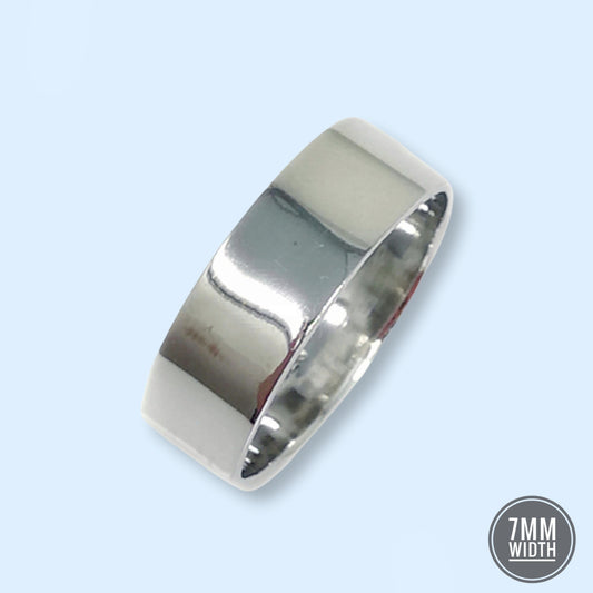 925 Sterling Silver Men's Band Ring *Wedding Band Ring