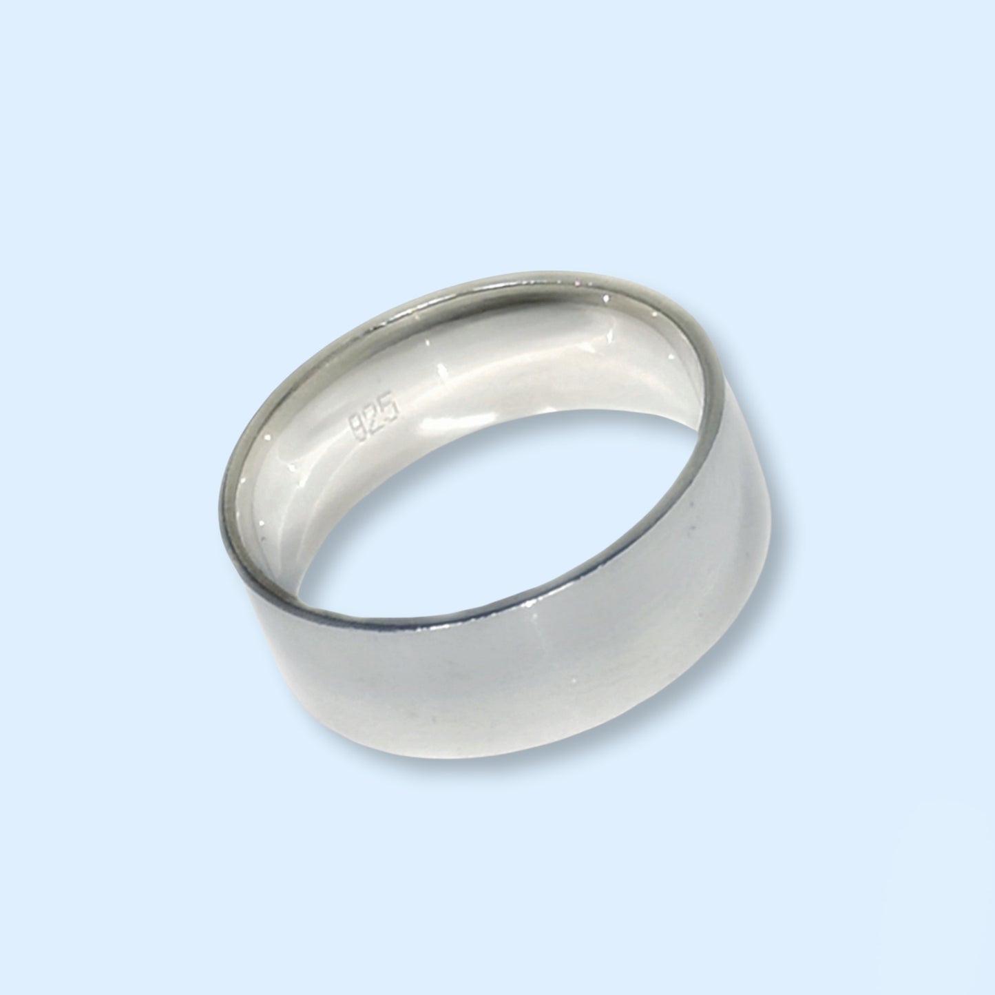 925 Sterling Silver Men's Band Ring *Wedding Band Ring