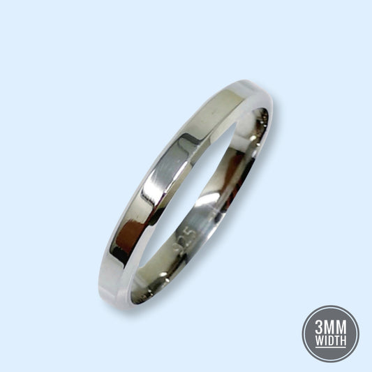 925 Sterling Silver Men's Band Ring *Wedding Band Ring