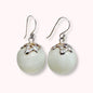 925 Sterling Silver Hook Earrings with Authentic Mother of Pearl
