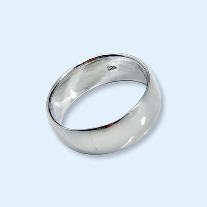 925 Sterling Silver Men's Band Ring *Wedding Band Ring