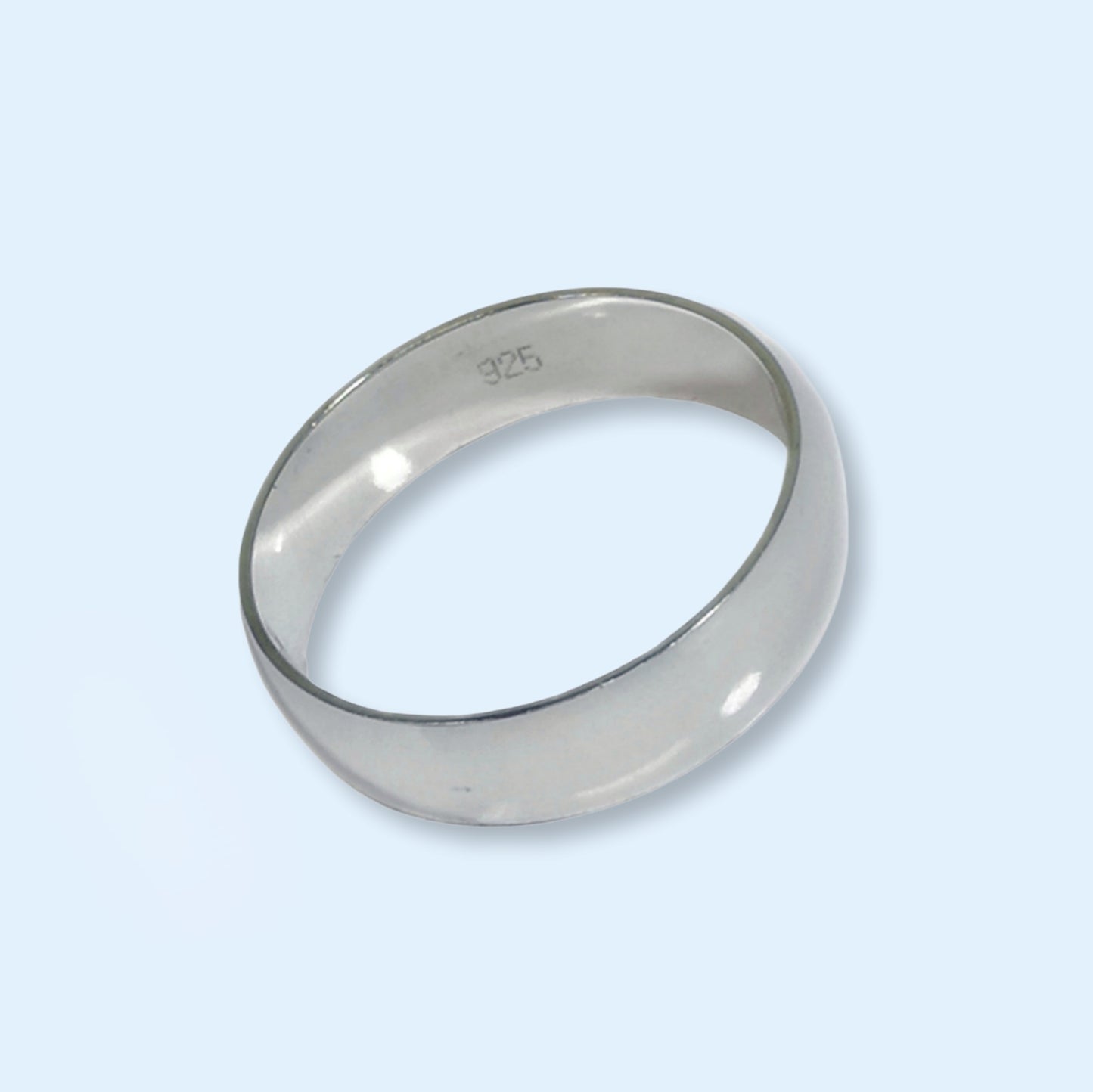 925 Sterling Silver Men's Band Ring *Wedding Band Ring