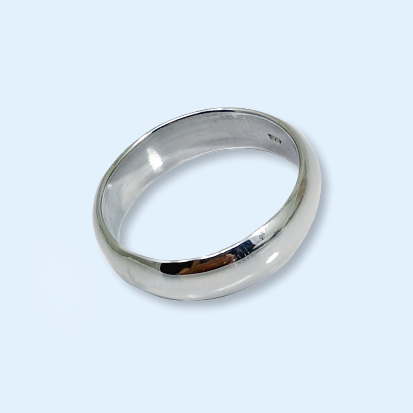 925 Sterling Silver Men's Band Ring *Wedding Band Ring