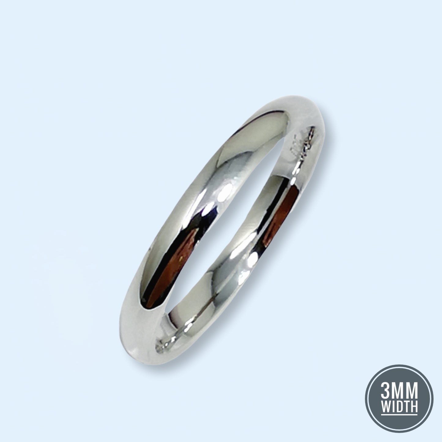 925 Sterling Silver Men's Band Ring *Wedding Band Ring