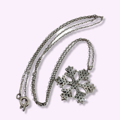 925 Sterling Silver Women's Necklace With Cubic Zirconia Crystals