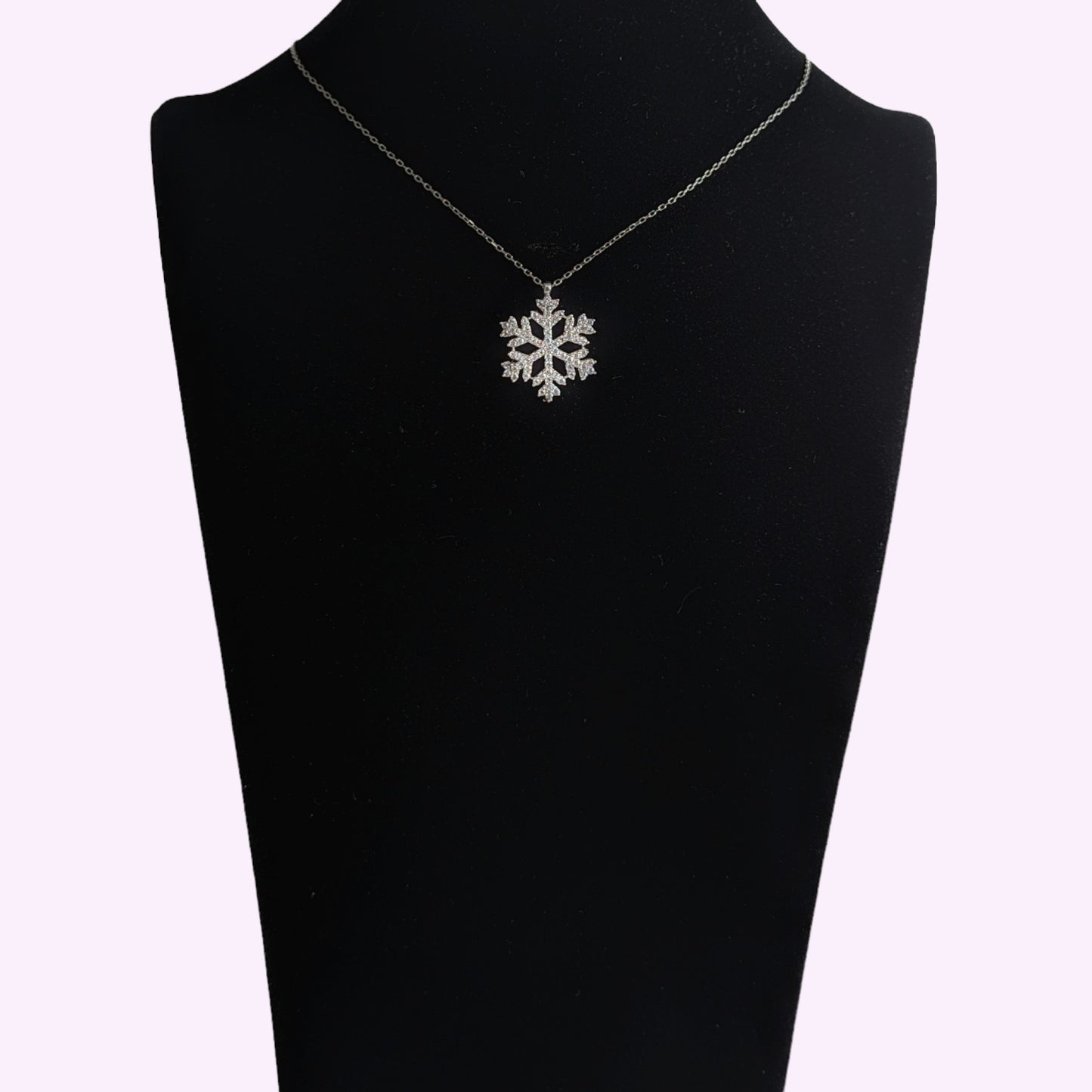 925 Sterling Silver Women's Necklace With Cubic Zirconia Crystals