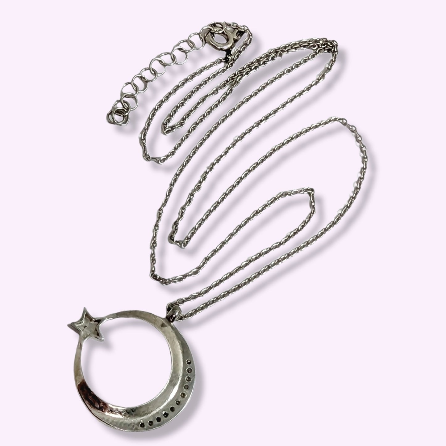 925 Sterling Silver Women's Necklace With Cubic Zirconia Crystals