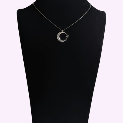 925 Sterling Silver Women's Necklace With Cubic Zirconia Crystals