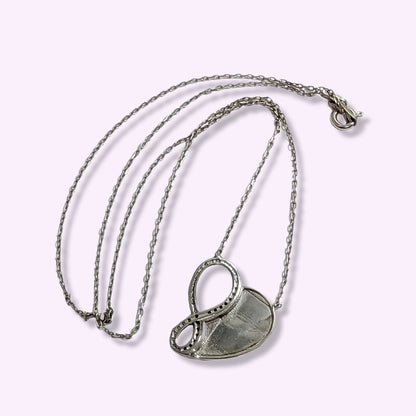 925 Sterling Silver Women's Necklace With Cubic Zirconia Crystals