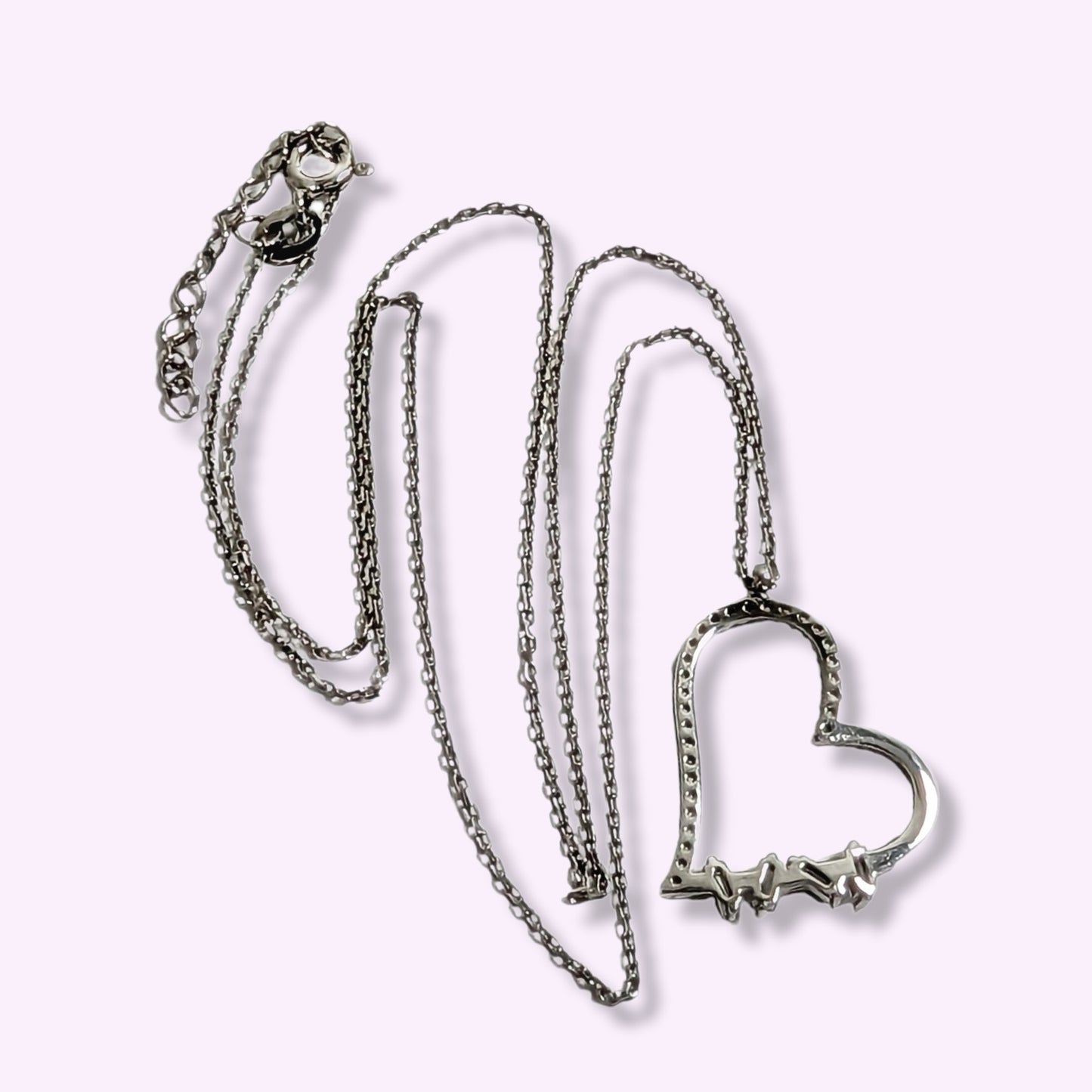 925 Sterling Silver Women's Necklace With Cubic Zirconia Crystals