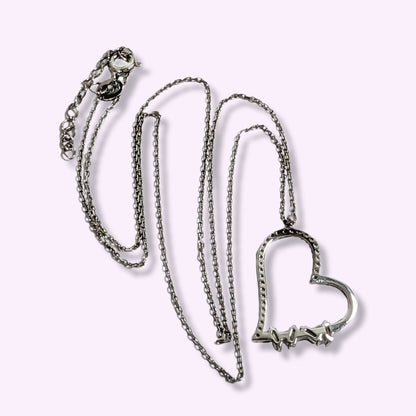 925 Sterling Silver Women's Necklace With Cubic Zirconia Crystals